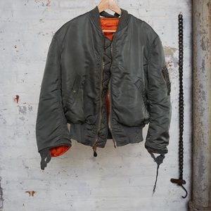 Vintage Distressed Bomber Jacket